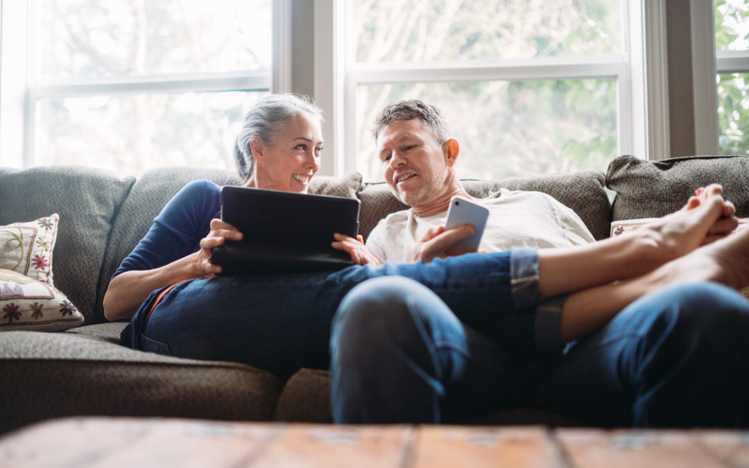 Housing market news featuring a couple planning a move.